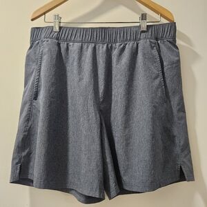Old Navy Men's Heathered Blue Gray Active 7" Shorts Size L